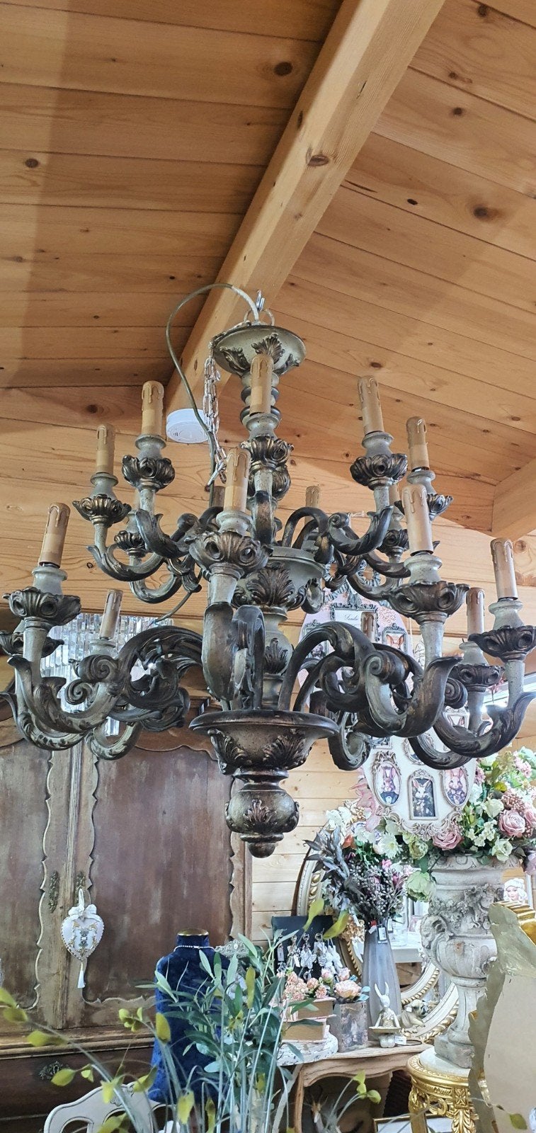 Prachtige Italiaanse kroonluchter  rococo, Antiek en Kunst, Ophalen of Verzenden