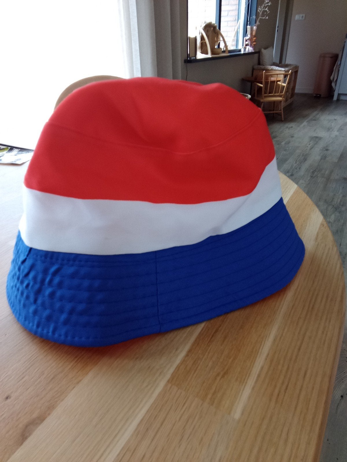 Leuke Nederlandse vlag bucket hat, Ophalen of Verzenden, Zo goed als nieuw, One size fits all, Hoed