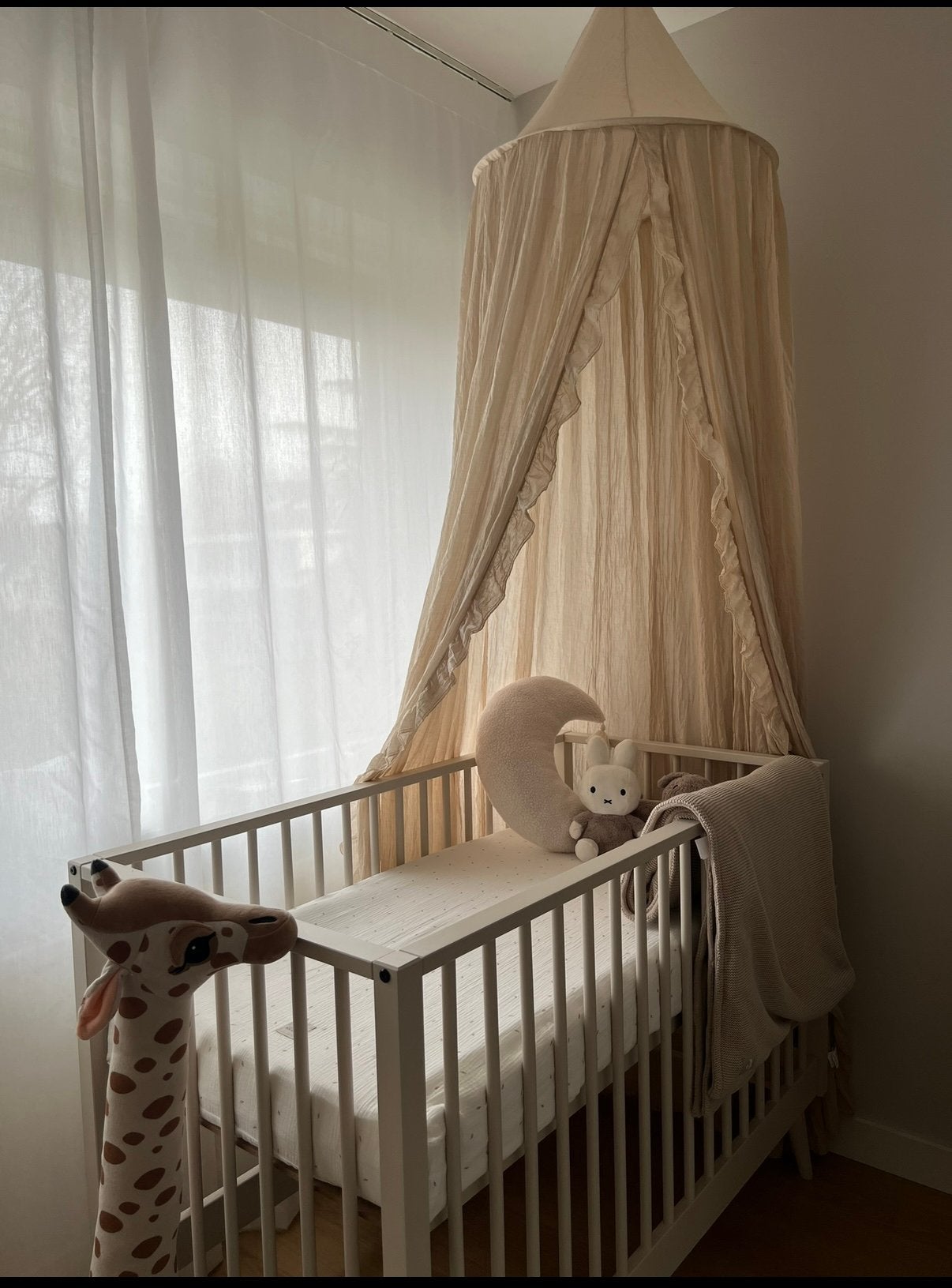 Europe baby ledikant en commode beige - oatmeal, Ophalen, Zo goed als nieuw, Jongetje of Meisje