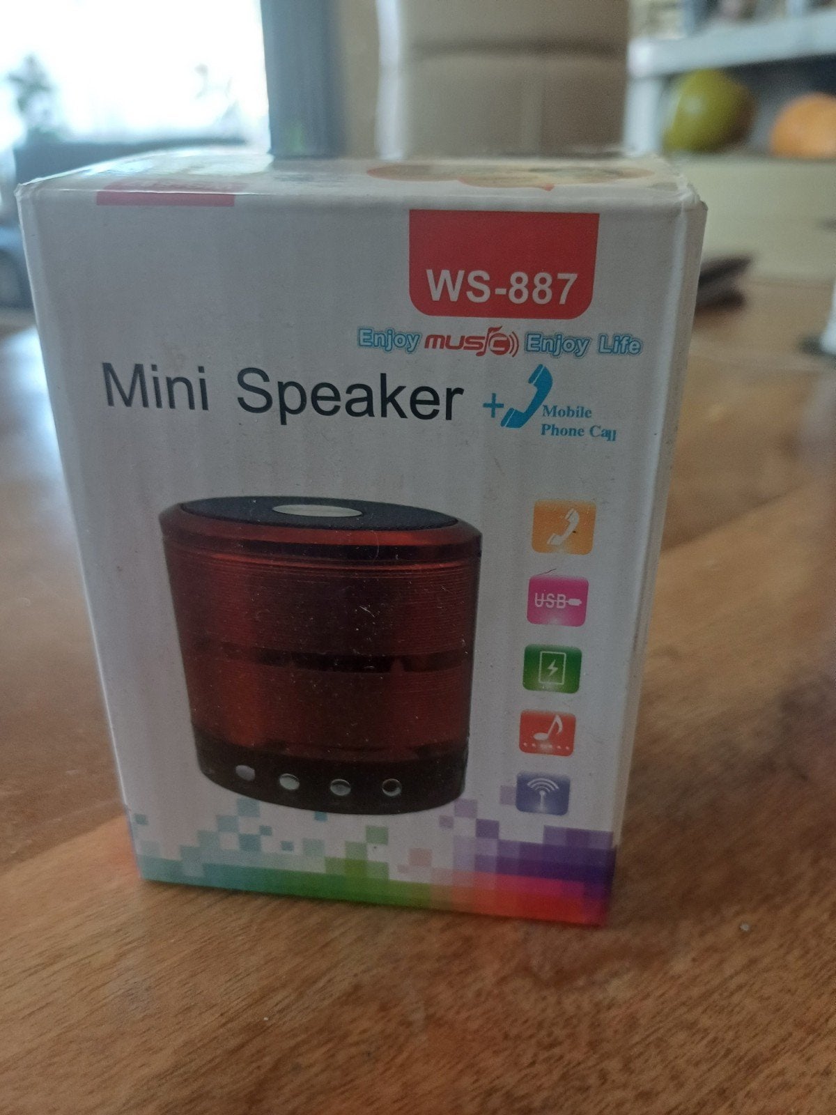 WS-887 Mini Speaker - Draagbare Bluetooth Speaker, Ophalen of Verzenden