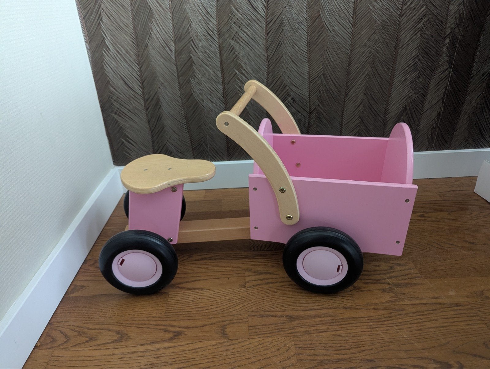 Houten loopwagen, Ophalen, Zo goed als nieuw, Duw- of Trekspeelgoed