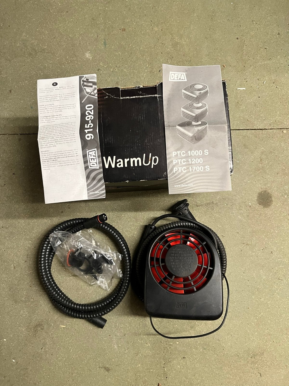 DEFA WarmUp PTC 1200S Interieurverwarming Auto, Ophalen of Verzenden, Zo goed als nieuw