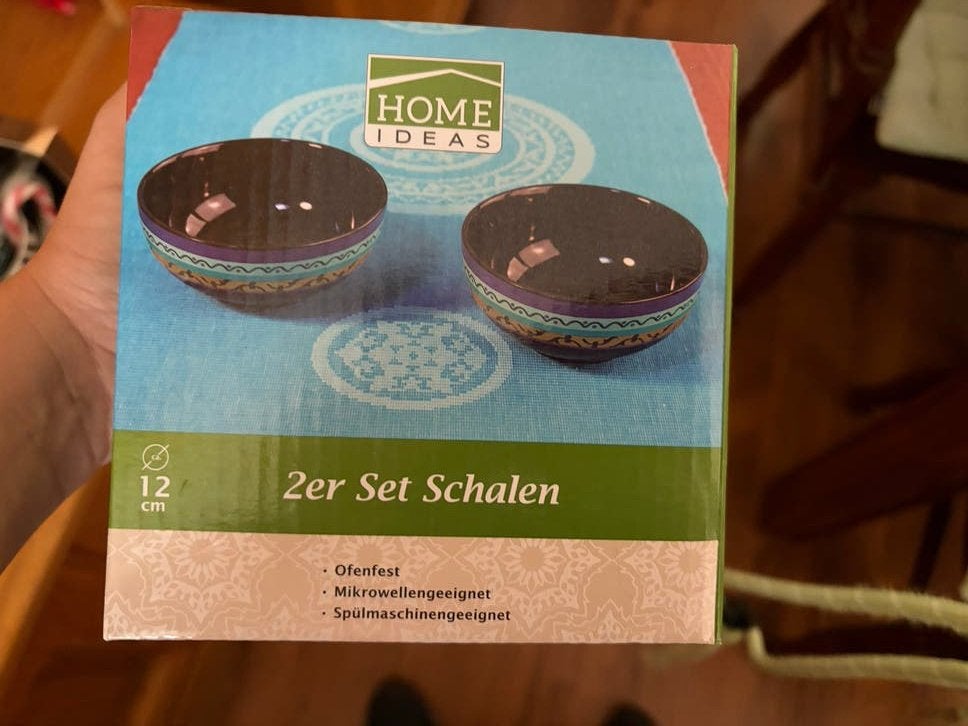 Nieuw 2-delige schaalset - Oven-, magnetron- en vaatwasserbe, Ophalen, Porselein of Keramiek, Schaal, Rond