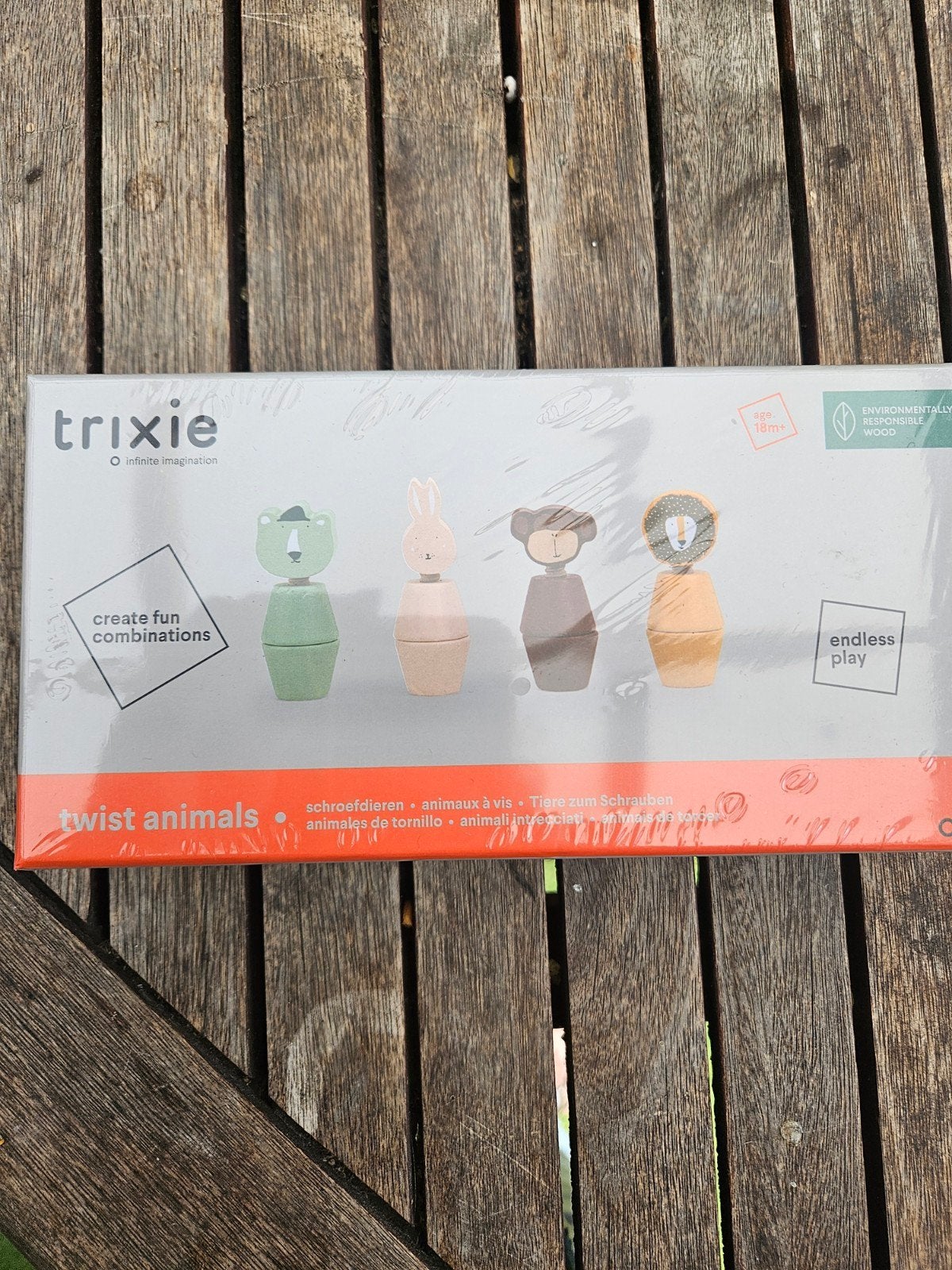 Nieuwe Trixie schroefdieren set - 4 dieren, 8 blokken, Ophalen of Verzenden, Nieuw, Overige typen