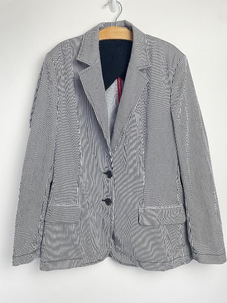 Zenggi Amsterdam zwart wit gestreepte blazer maat M, Maat 38/40 (M), Zenggi Amsterdam, Vliegtuigstraat 28BG 1059CL, Amsterdam Nederland
