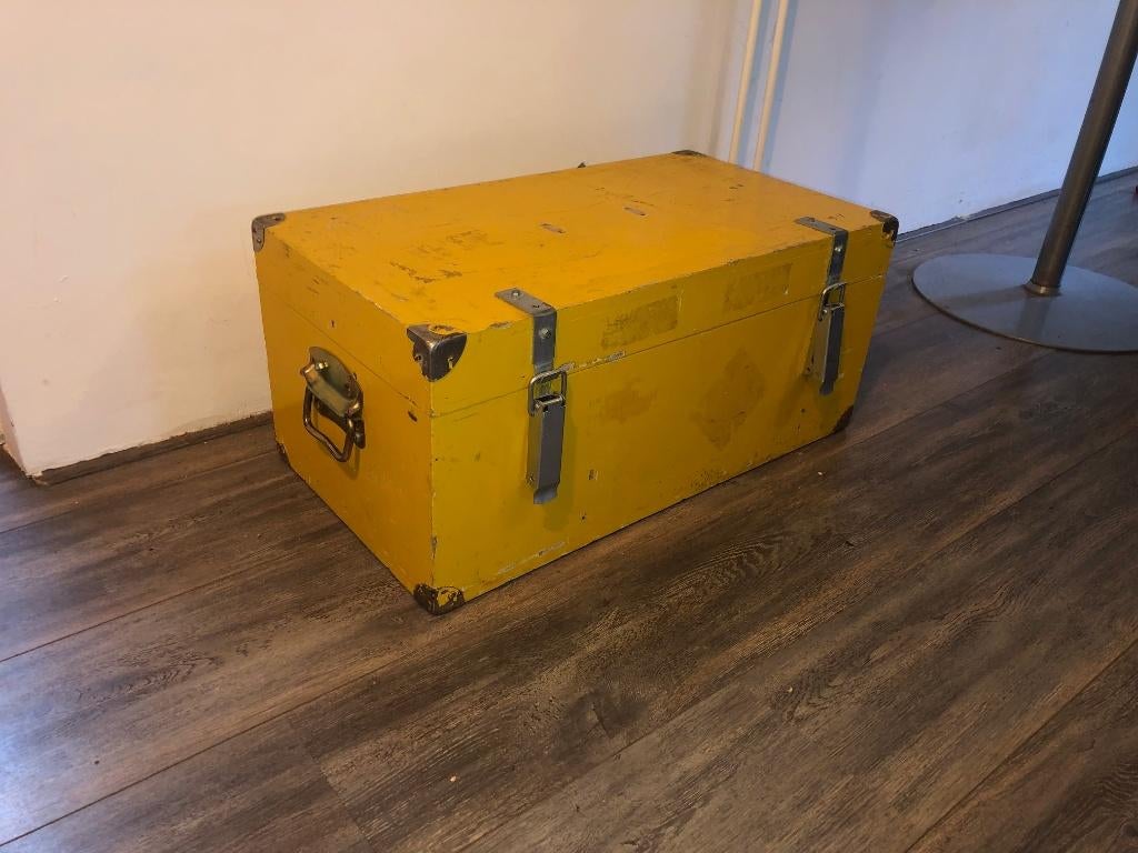Opbergkist, geel, Minder dan 50 cm, 50 tot 100 cm, Ophalen of Verzenden, Zo goed als nieuw