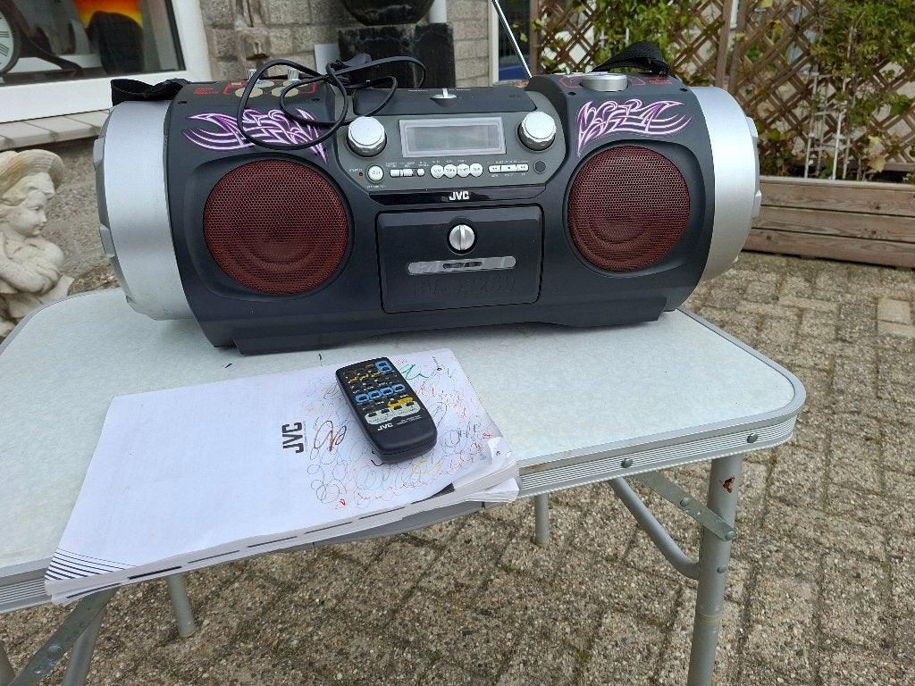 uitgebreide stereoset jvc met alles erop en eraan, Overige merken, Draagbaar, Gebruikt, Ophalen of Verzenden