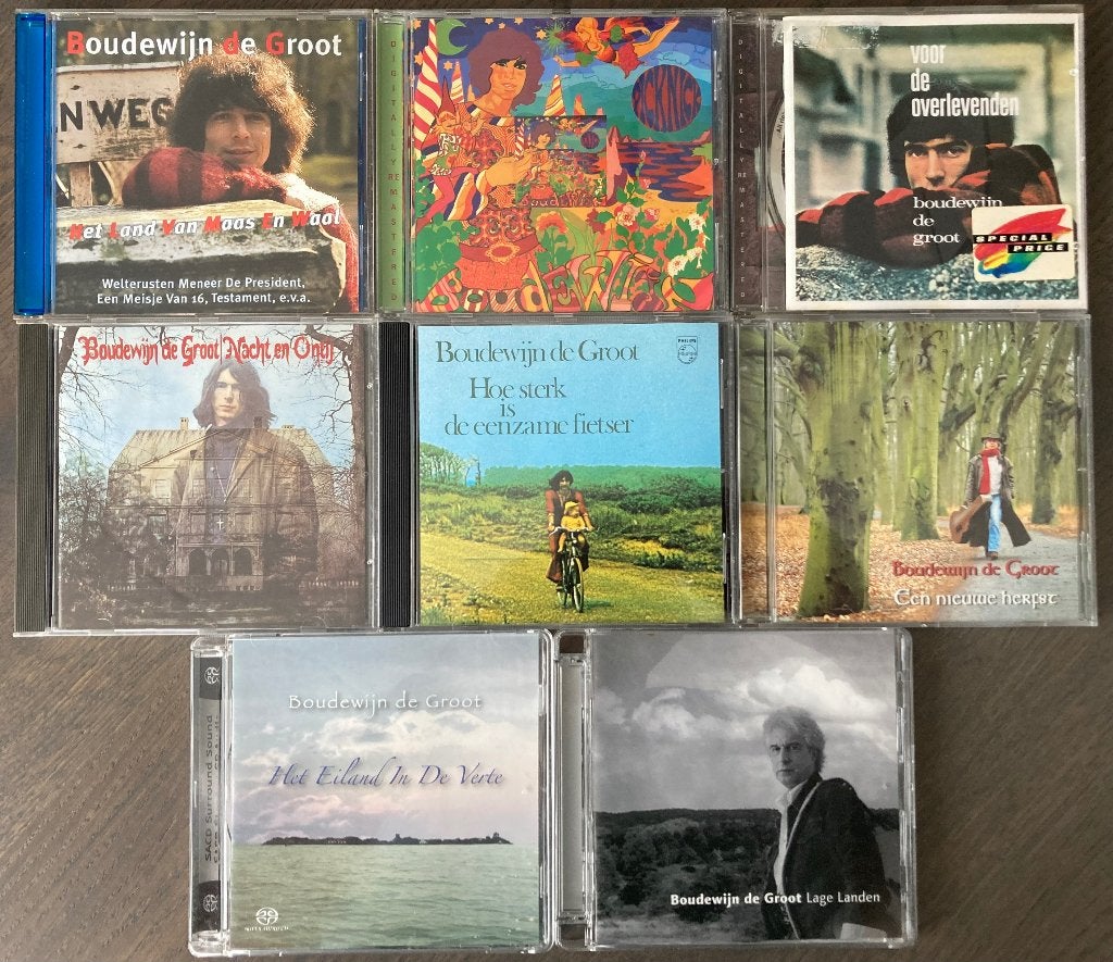 Boudewijn de Groot CD's - 8 stuks, Ophalen of Verzenden, Zo goed als nieuw, Volksmuziek, Inclusief doosje