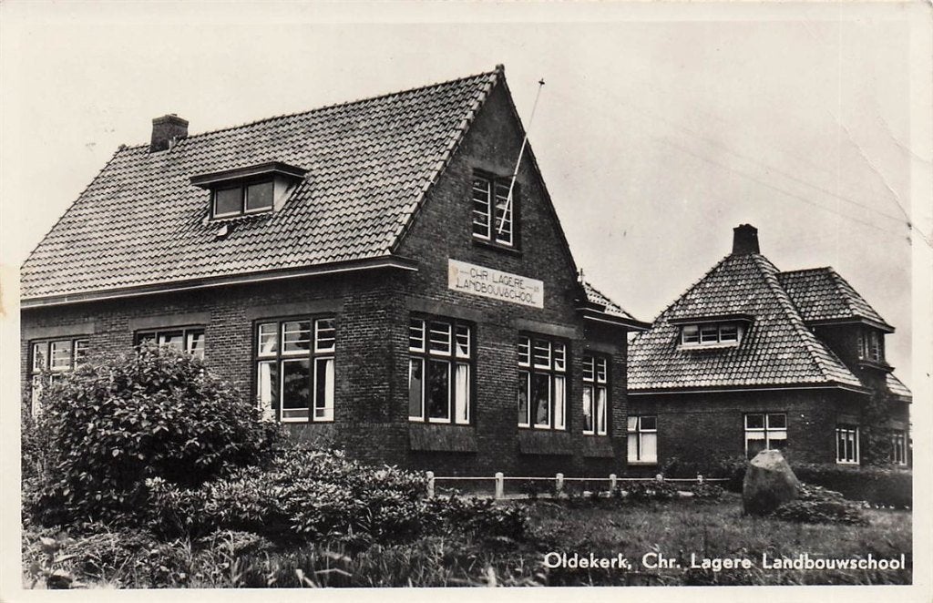 702-376-045 Oldekerk Chr Lagere Landbouwschool, Verzenden, Voor 1920, Groningen