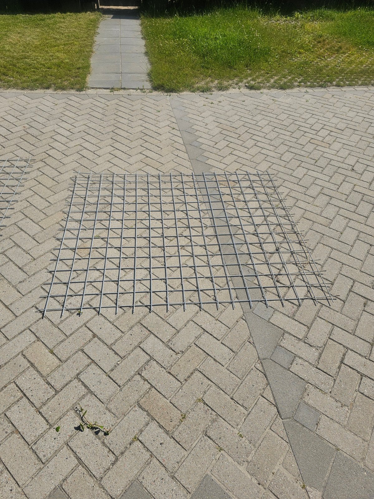 Bouwstaalmat/betongaas - Ø5 - 10x10cm - geribd - totaal 10m², Tuin en Terras, Gaas en Draad, Ophalen, Gebruikt, Minder dan 10 meter