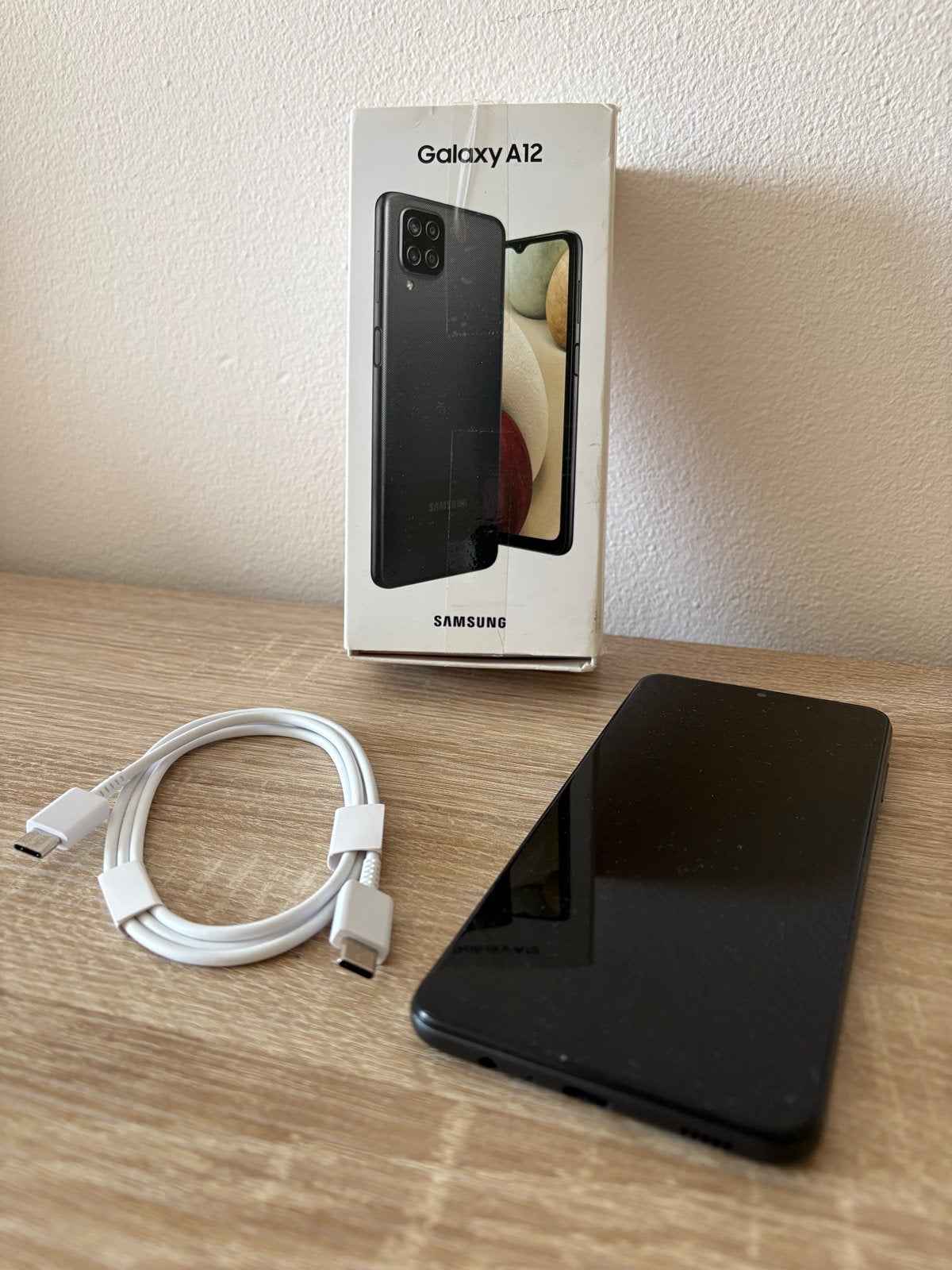 Samsung Galaxy A12 Zwart - Zo goed als nieuw, Telecommunicatie, Mobiele telefoons | Samsung, Zwart, Touchscreen, Ophalen of Verzenden