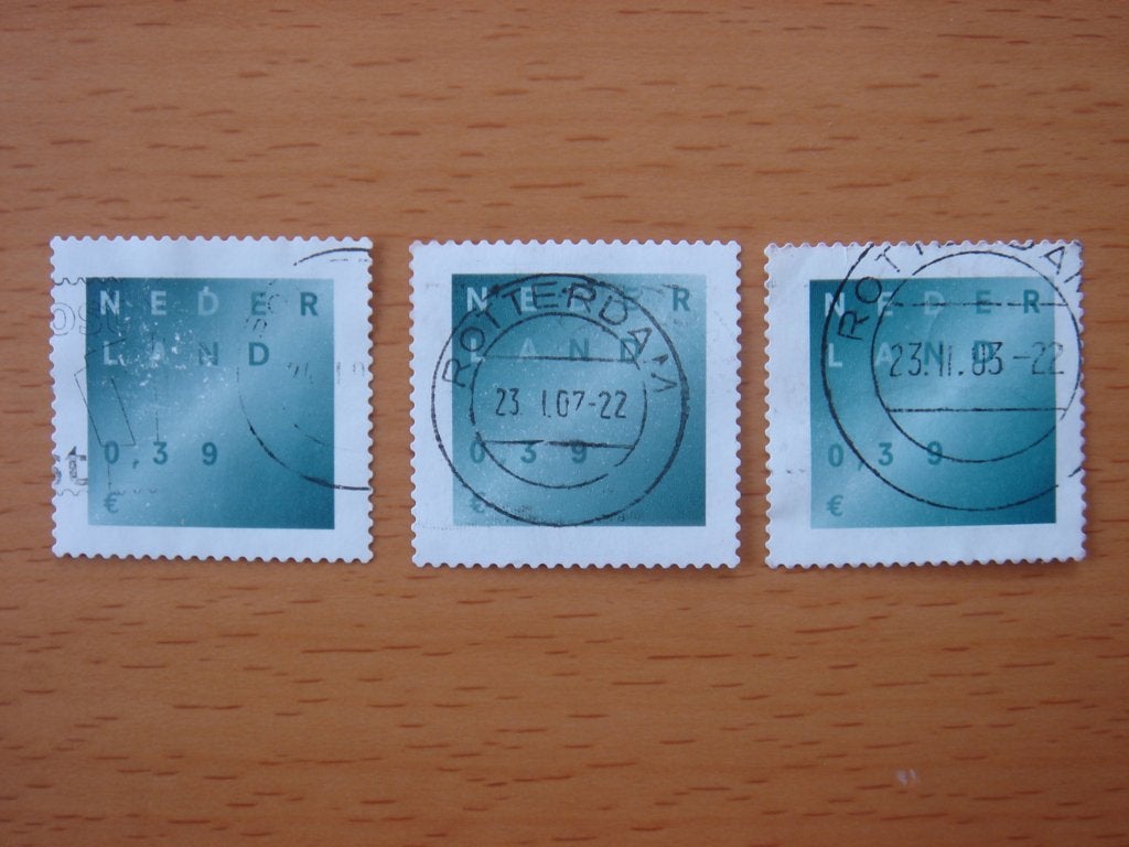 2002 Rouwzegel NVPH 2049 - 3x  Gestempeld, Postzegels en Munten, Postzegels | Nederland, Ophalen of Verzenden, Na 1940, Gestempeld
