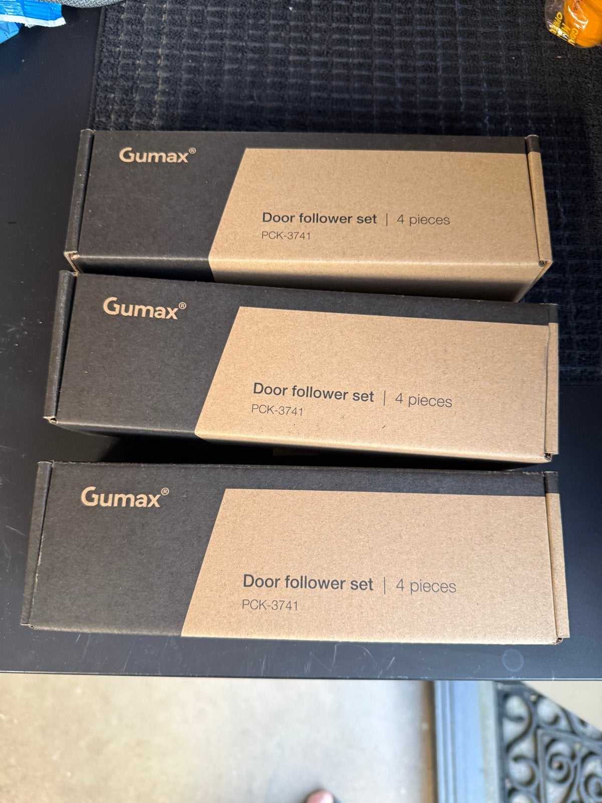 Gumax glazen schuifdeur deurmeenemers - 12 stuks, Ophalen, Nieuw, Overige materialen, Schuif of Grendel