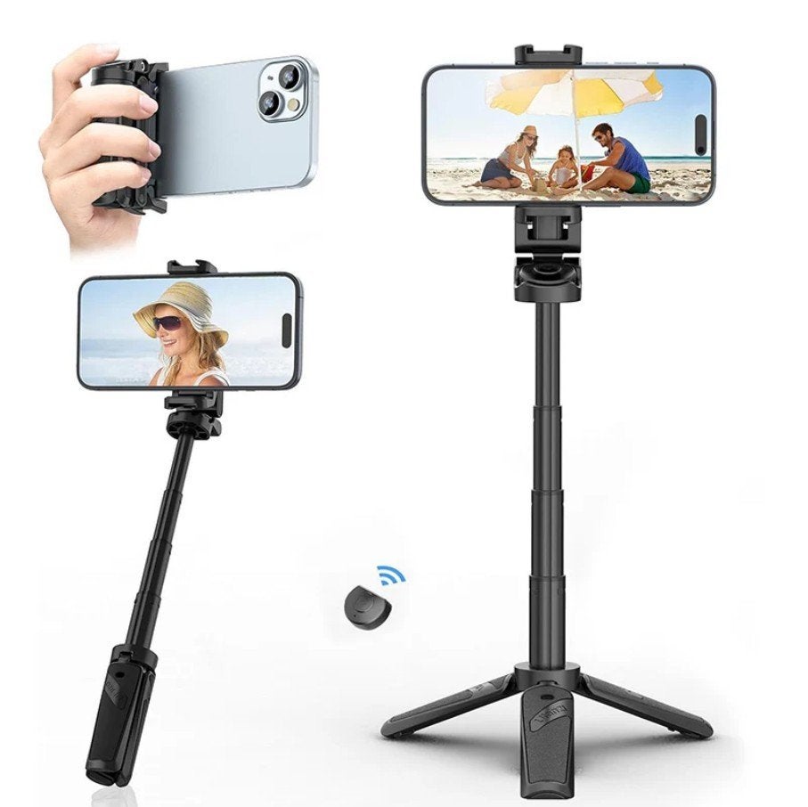 Uitschuifbaar telefoon statief tripod grip selfiestick, Ophalen of Verzenden, Nieuw, Overige typen