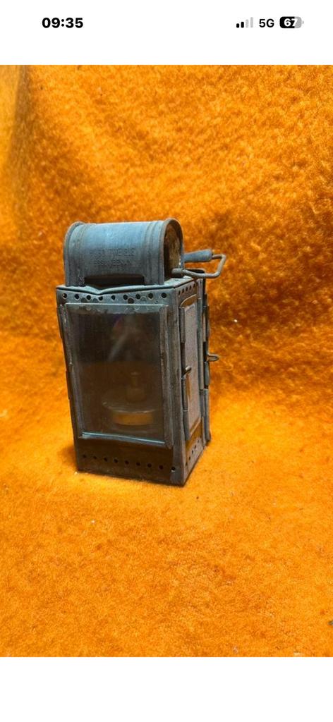 Carbid lamp Duitse Baan, Antiek en Kunst, Antiek | Lampen, Ophalen
