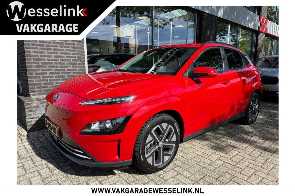 Hyundai KONA EV Fashion 64 kWh | SOH 95% | Fase 3 | Adapt Cr, Auto's, Hyundai, Stof, Zwart, Origineel Nederlands, Automatische klimaatregeling