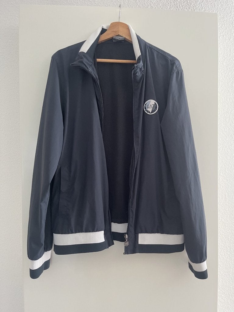 Armani | zomerjas | blauw wit, Armani, Maat 42/44 (L), Zo goed als nieuw, Verzenden