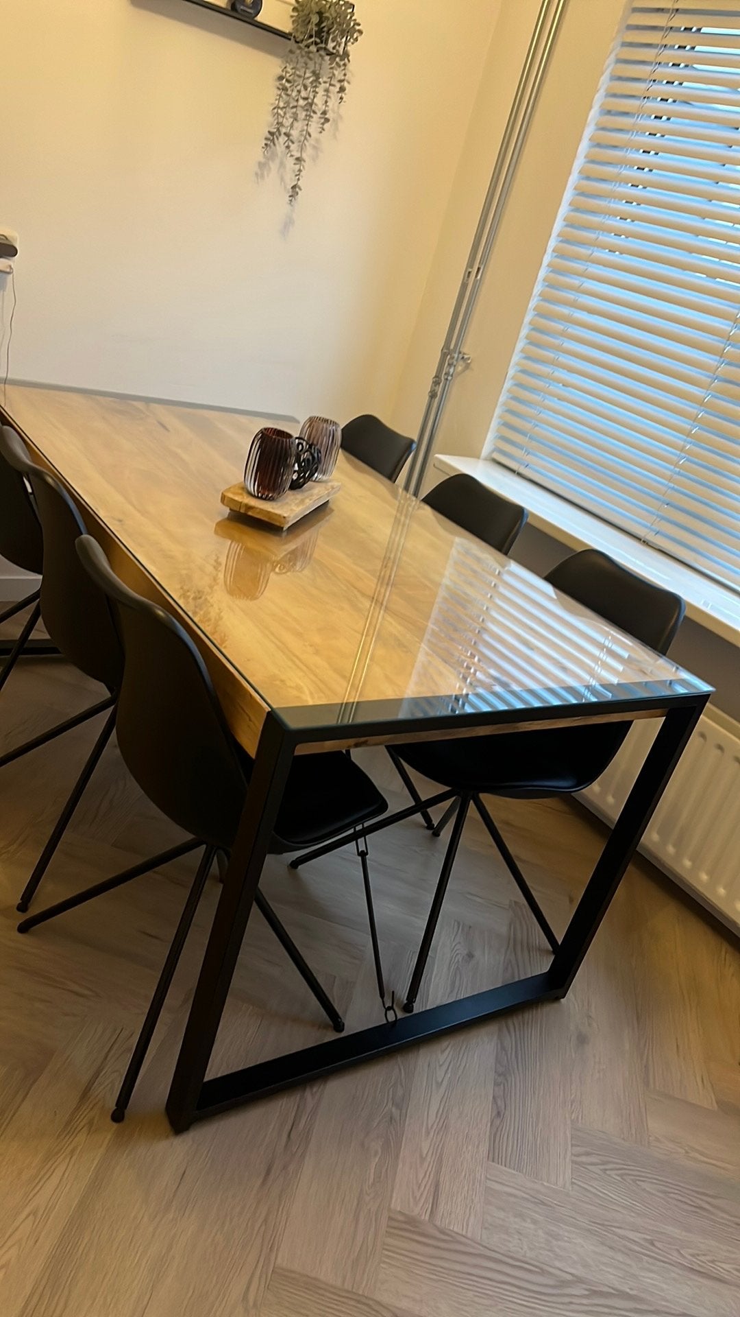 Mangohout eettafel 160x90, Ophalen, 50 tot 100 cm, Zo goed als nieuw, Vijf personen of meer