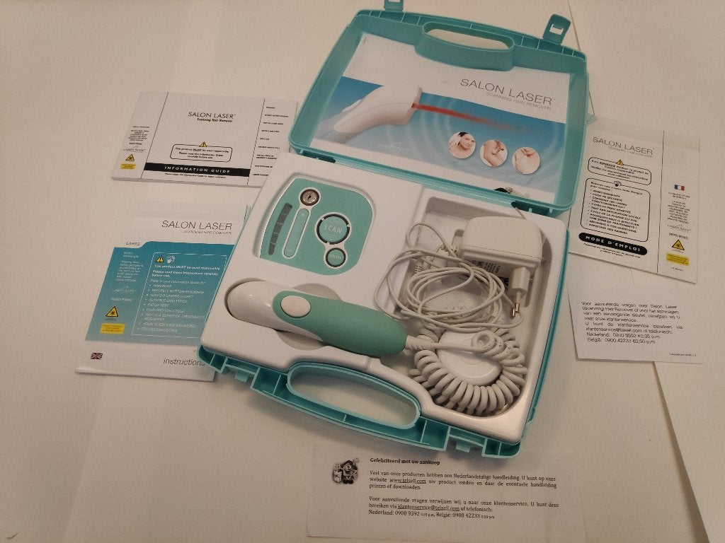 Salon Laser ontharingsapparaat met koffer, Ophalen of Verzenden, Zo goed als nieuw, Scheren en Epileren