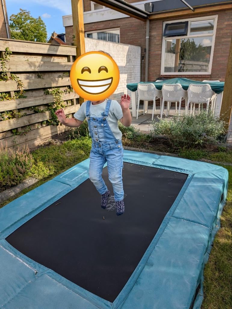 Trampoline, Kinderen en Baby's, Speelgoed | Buiten | Trampolines, Ophalen, Gebruikt