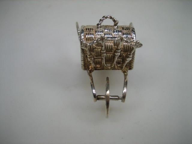 Zilveren transportwagen miniatuur uit ca. 1976, Verzenden, Zilver