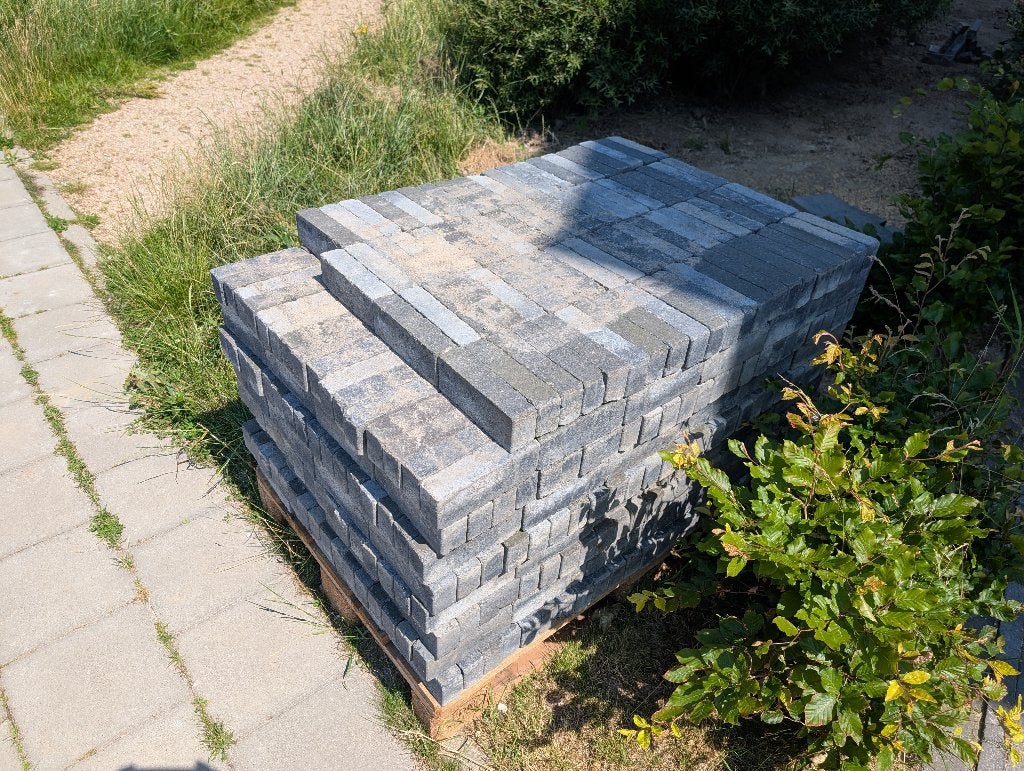 excluton Abbeystones Nero klinkers, Tuin en Terras, Tegels en Klinkers, Ophalen, Gebruikt, Klinkers, 5 tot 10 m²