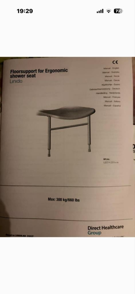 Handicare Nieuwe uitklapbare hulp poten. Muur montage, Diversen, Verpleegmiddelen, Ophalen, Nieuw
