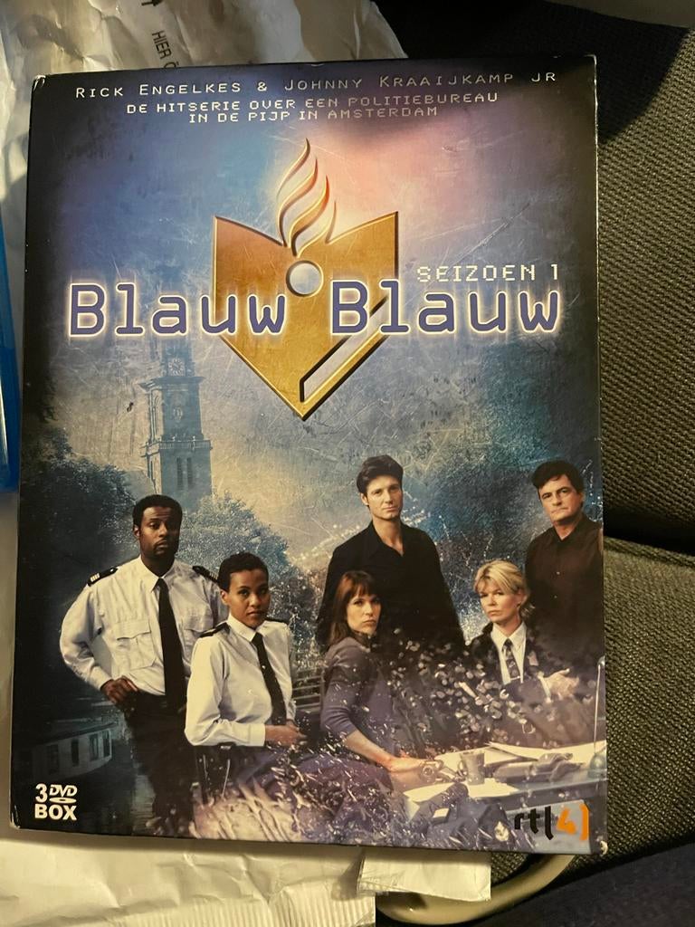 Blauw Blauw Seizoen 1 - 3 DVD Box, Gebruikt, Boxset, Drama, Ophalen of Verzenden