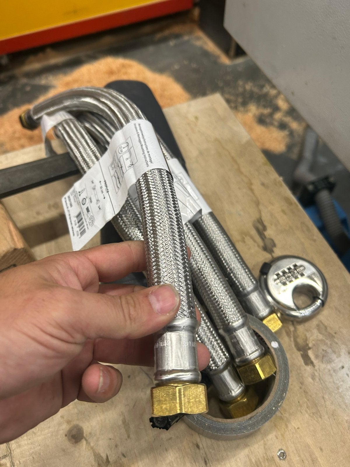 4x Nieuwe ProFlex Flexibele RVS Slang 55cm 3/4" DN20 10 Bar, Ophalen of Verzenden, Nieuw, Rvs, Douche