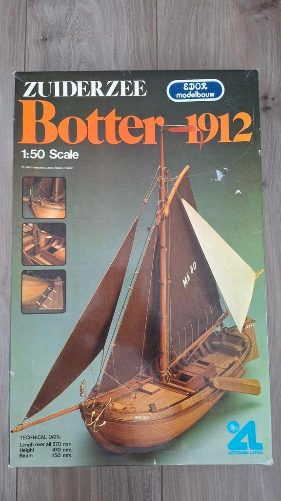 Zuiderzee Botter 1912 modelbouw, Ophalen of Verzenden, Zo goed als nieuw