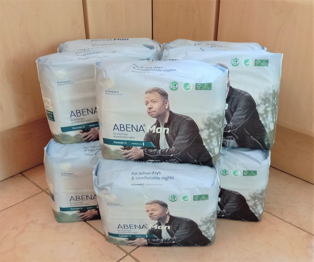 12x15 Abena Man Formula 2 inleggers - incontinentiemateriaal, Ophalen of Verzenden