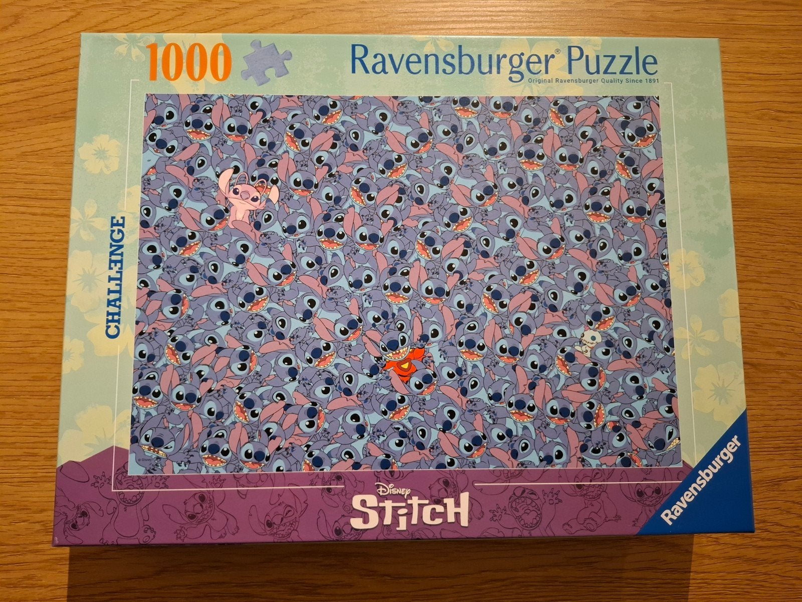 Ravensburger Disney Stitch Challenge Puzzel 1000 stukjes, Hobby en Vrije tijd, Ophalen of Verzenden, 500 t/m 1500 stukjes, Zo goed als nieuw