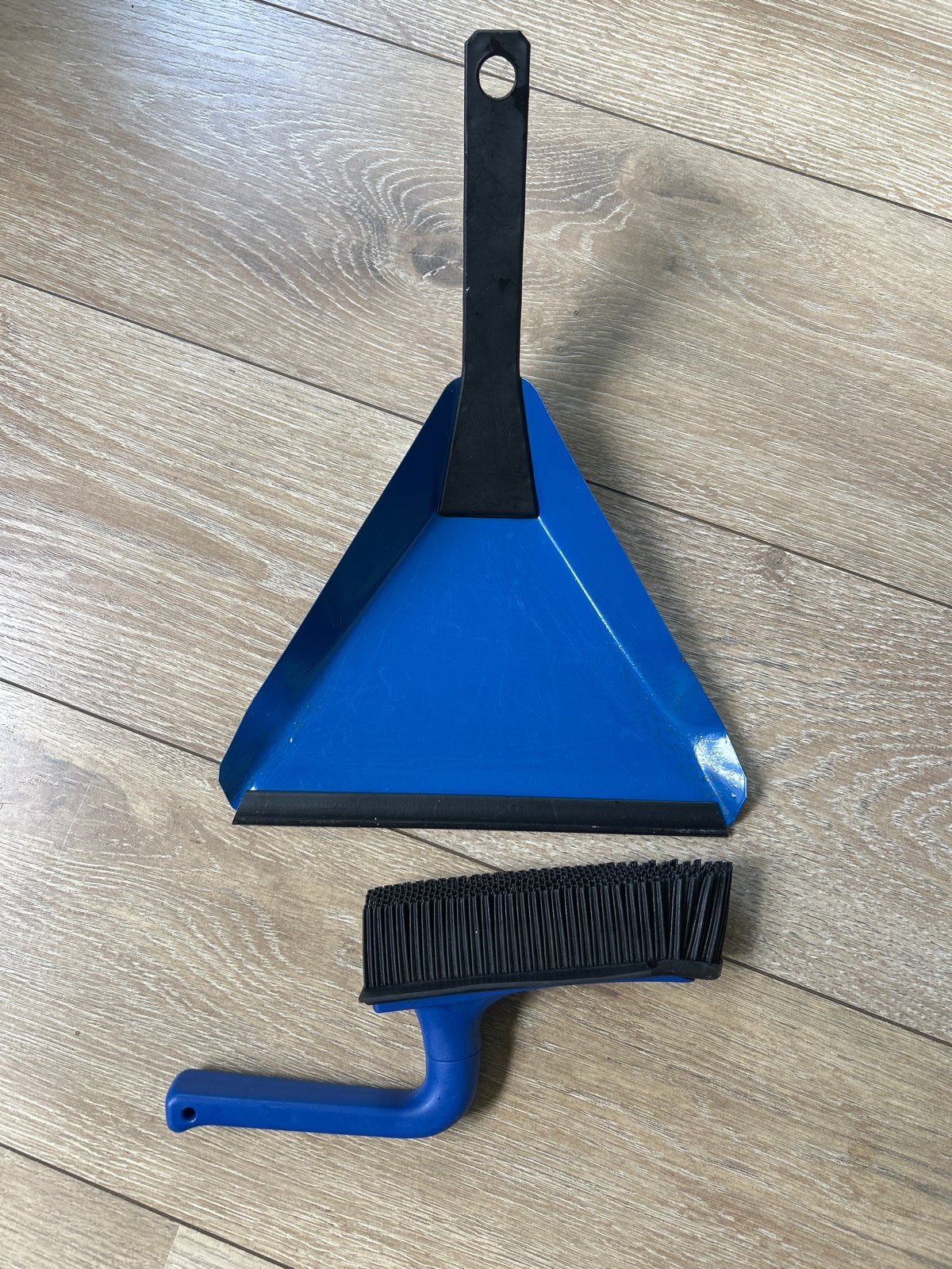 Hara Stoffer en blik set - blauw, Ophalen of Verzenden, Bezem of Borstel