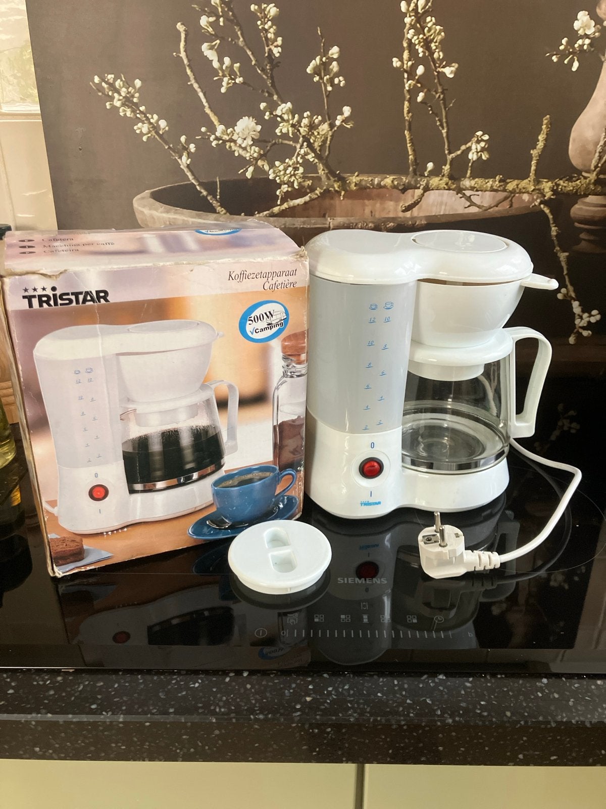 Tristar Koffiezetapparaat Cafetière 500W Camping, Ophalen, Gebruikt, 10 kopjes of meer, Koffiemachine