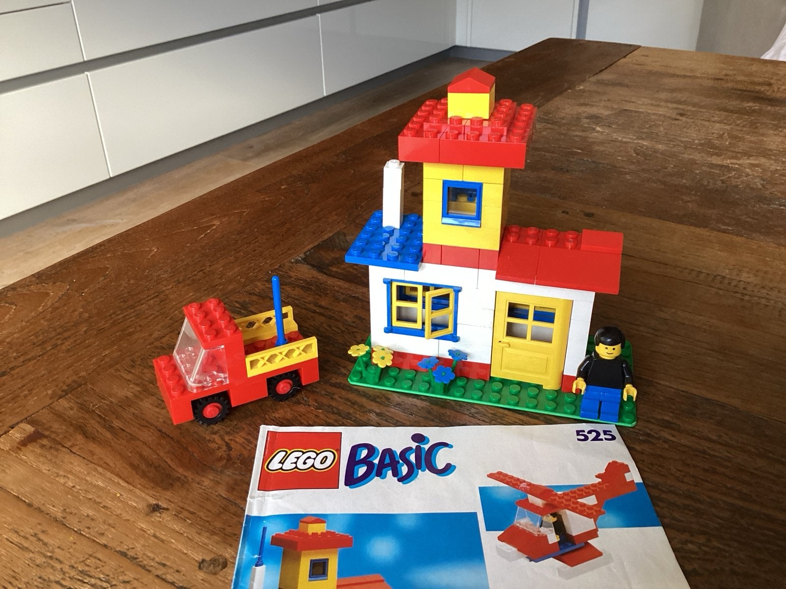 Vintage LEGO Basic Set 525 met instructieboekje, Gebruikt, Overige thema's, Lego, Ophalen of Verzenden