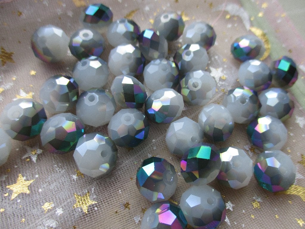 partij tsjechische crystal opal/rainbow kralen, Ophalen of Verzenden, Nieuw, Kraal