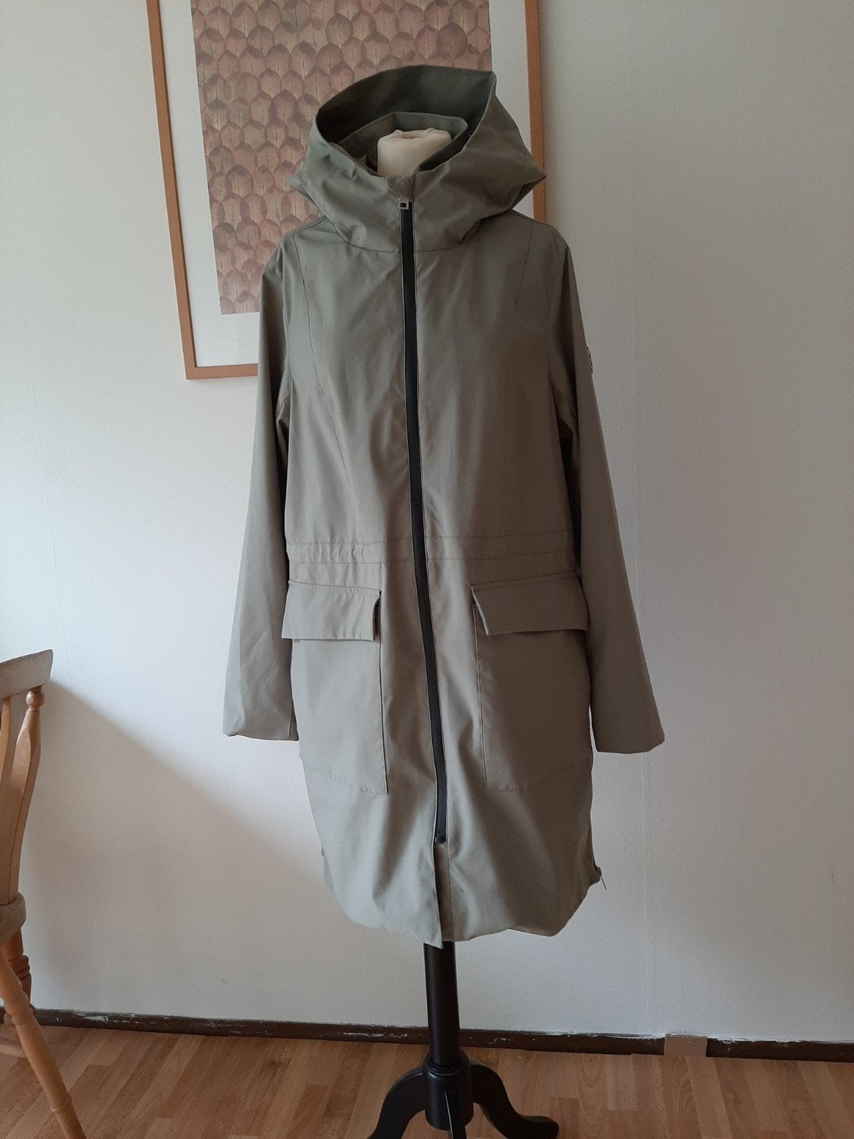 Lindegroene Outdoor dames herfstjas XL, Ophalen of Verzenden, Zo goed als nieuw, Regenjas, Dames