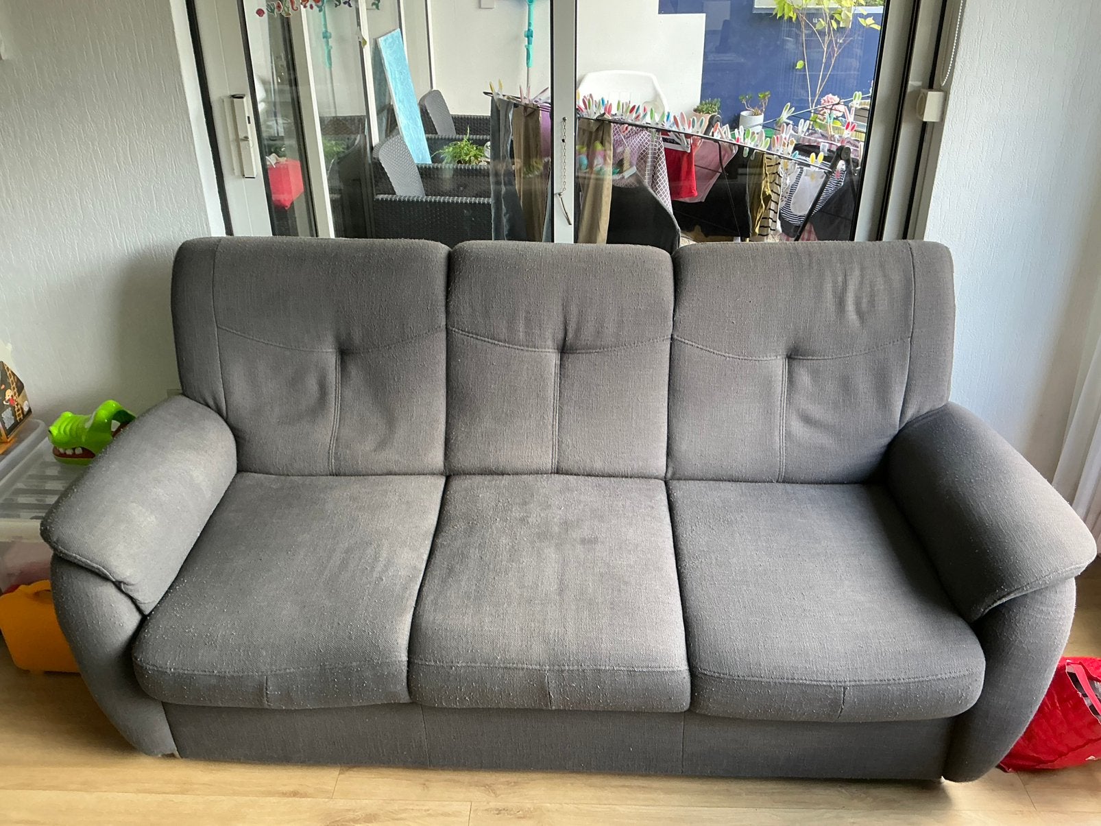 Gratis ophalen 3 Zits Bank, Ophalen, Gebruikt, 150 tot 200 cm, Driepersoons