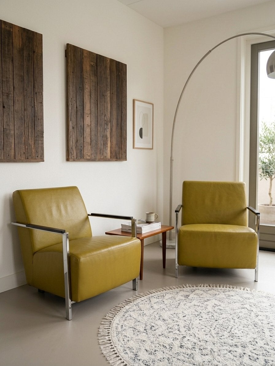 Harvink fauteuils (2 stuks), Huis en Inrichting, Fauteuils, Ophalen, Zo goed als nieuw, Leer, 75 tot 100 cm