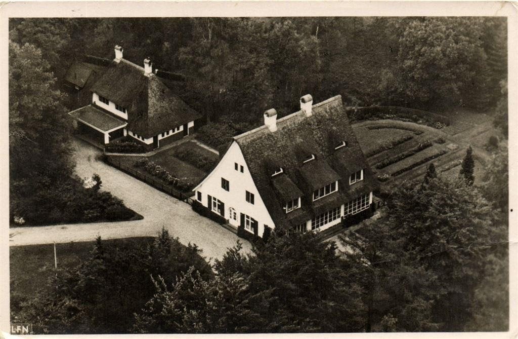 Venwoude. Lage Vuursche - luchtfoto - 1953 gelopen, Ophalen of Verzenden, 1940 tot 1960, Gelopen, Utrecht