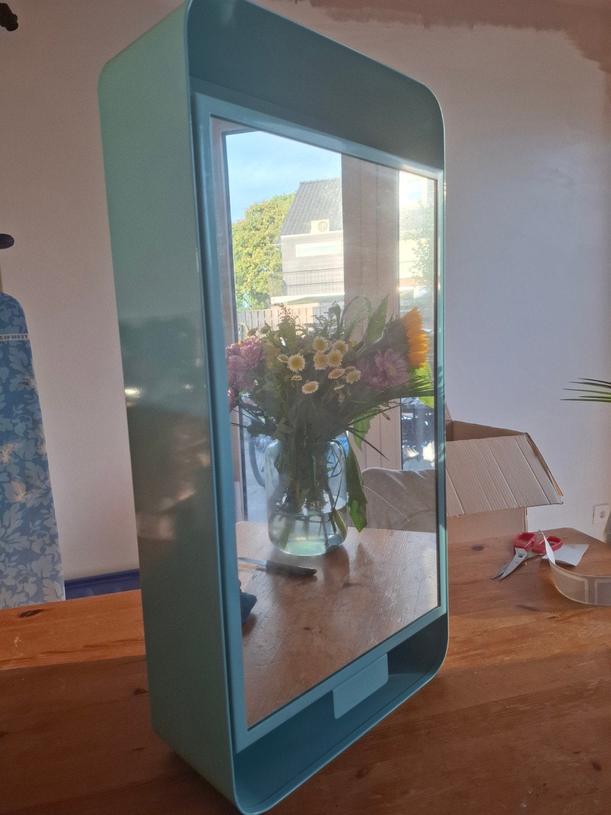 ikea Spiegelkastje badkamerkastje met opbergruimte - licht b, Ophalen of Verzenden, Rechthoekig, Minder dan 50 cm, Minder dan 100 cm