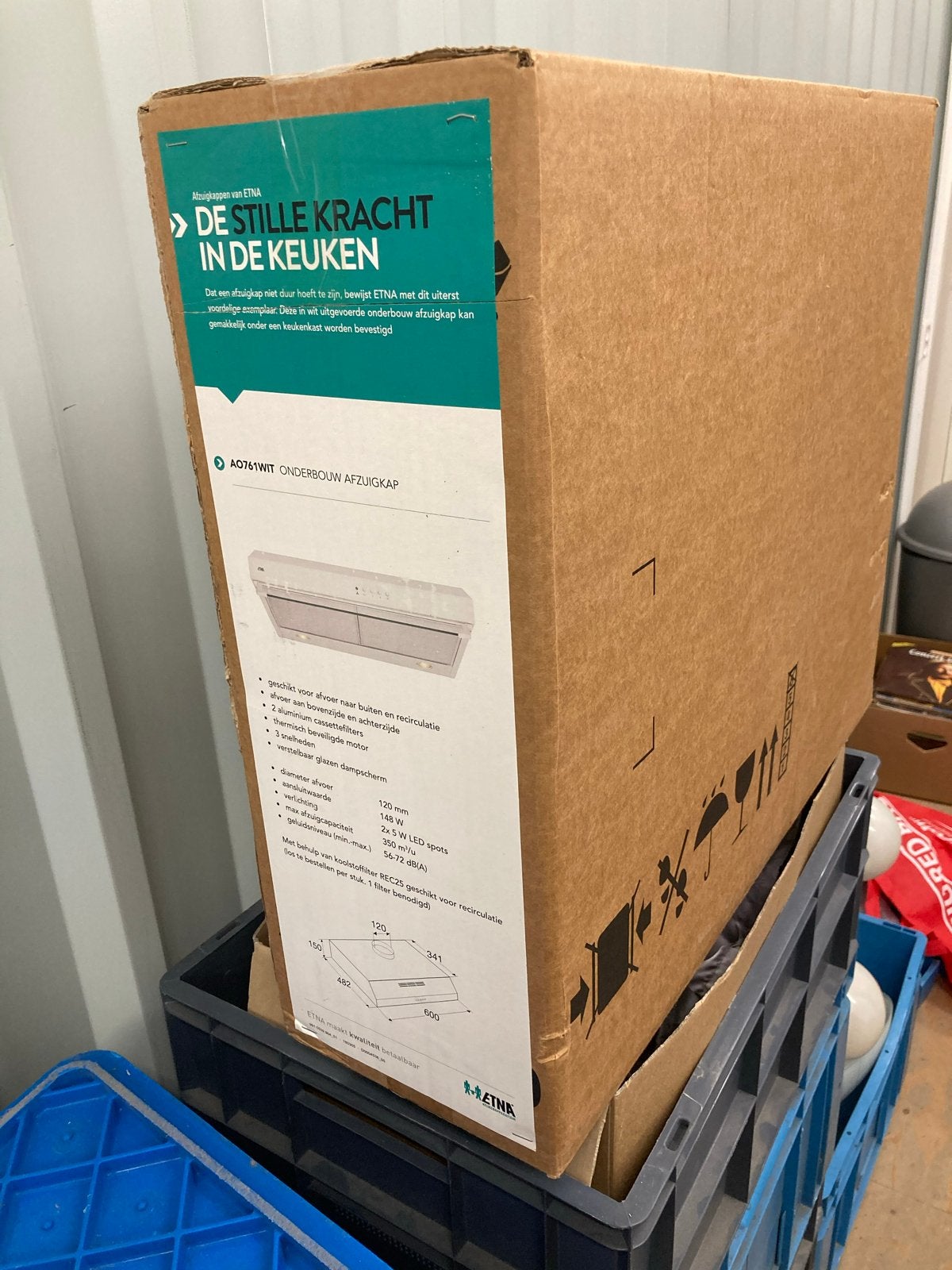 ETNA AO761WIT Onderbouw Afzuigkap - Nieuw in doos, Onderbouw afzuigkap, Nieuw, Ophalen of Verzenden, Inbouw
