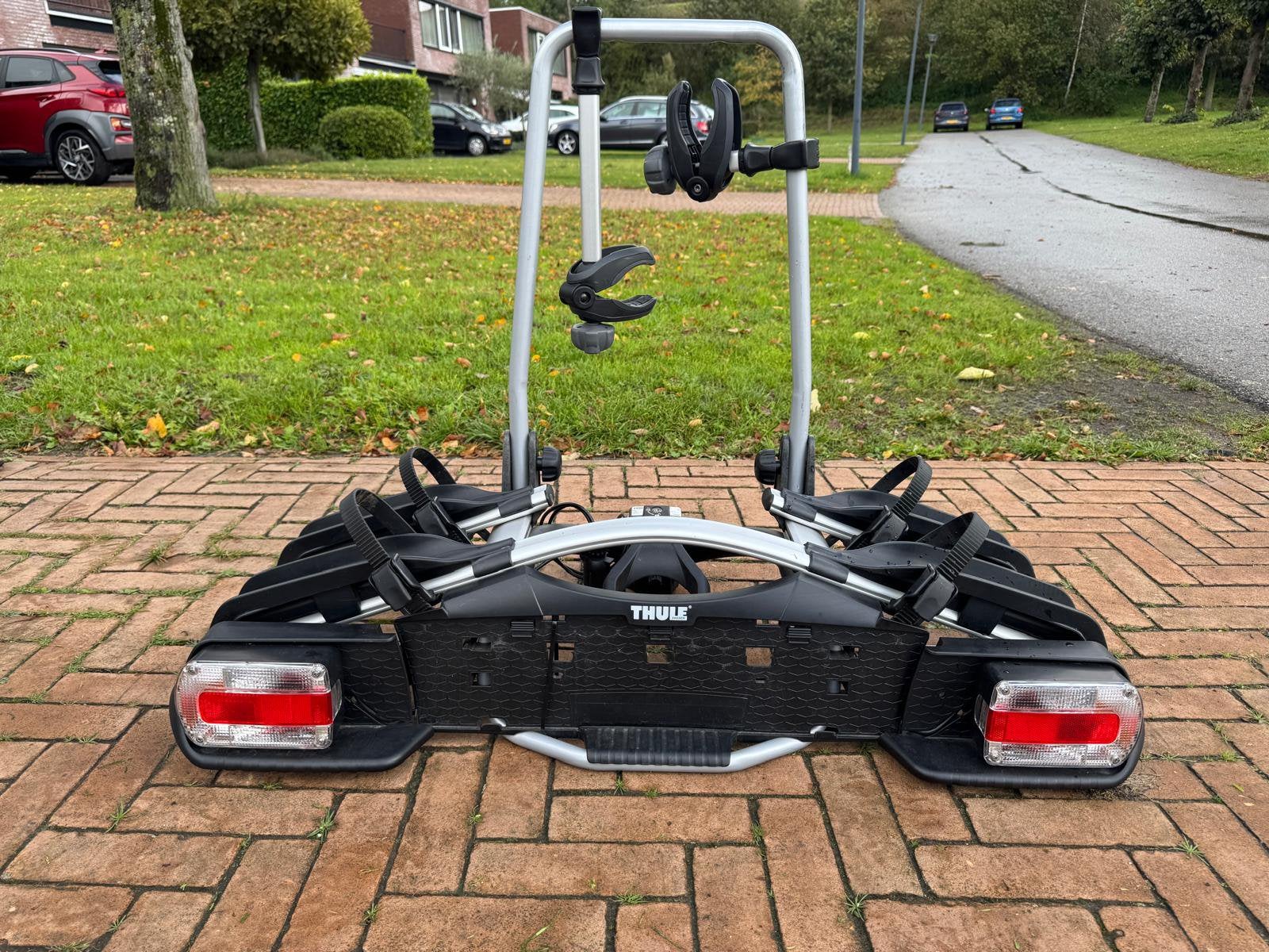 Thule fietsendrager voor 2 fietsen, Ophalen, 2 fietsen, Zo goed als nieuw, Trekhaakdrager