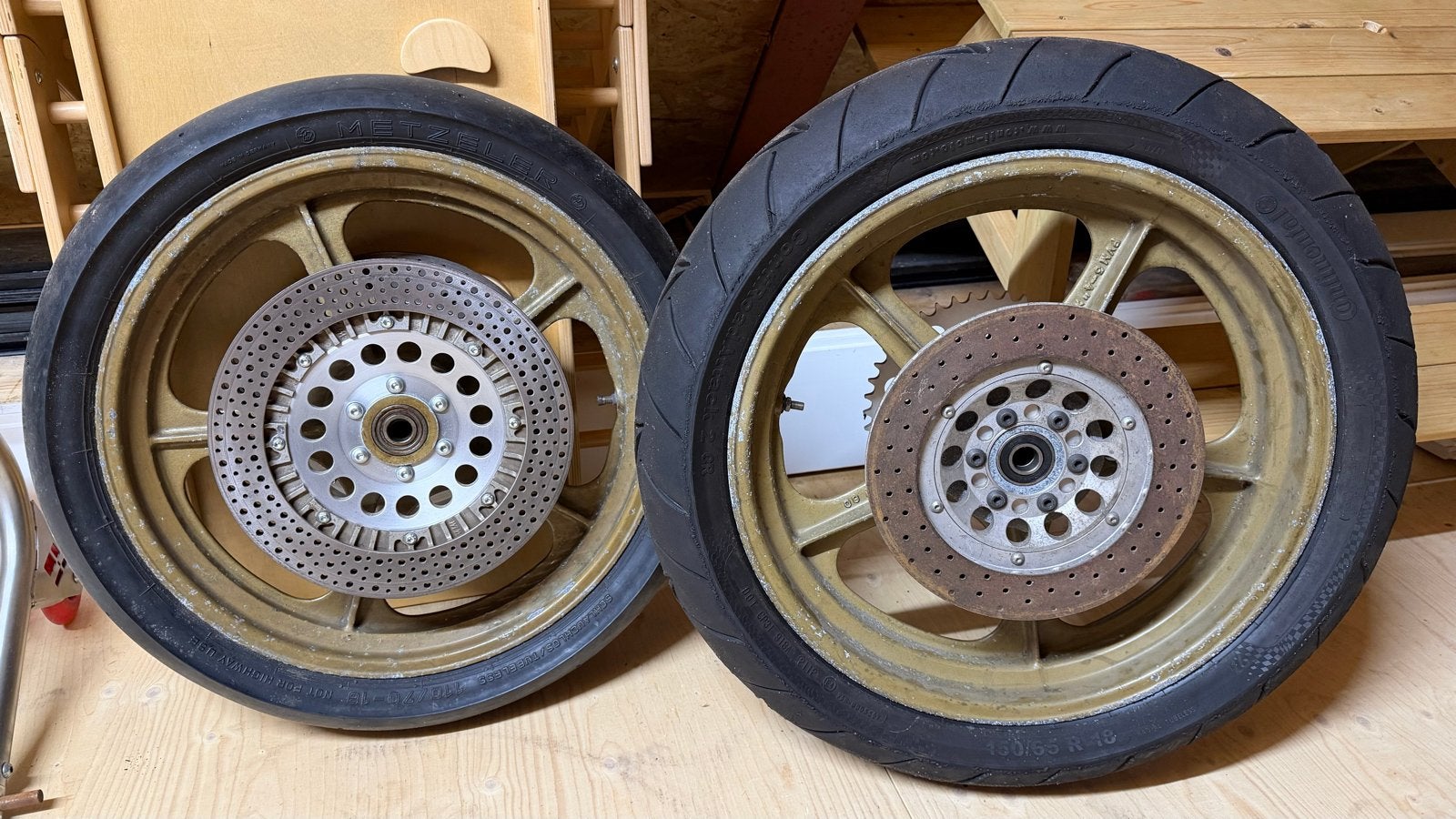 PVM 5-spaaks wielen 2.5x18" en 4x18", Ophalen of Verzenden, Gebruikt