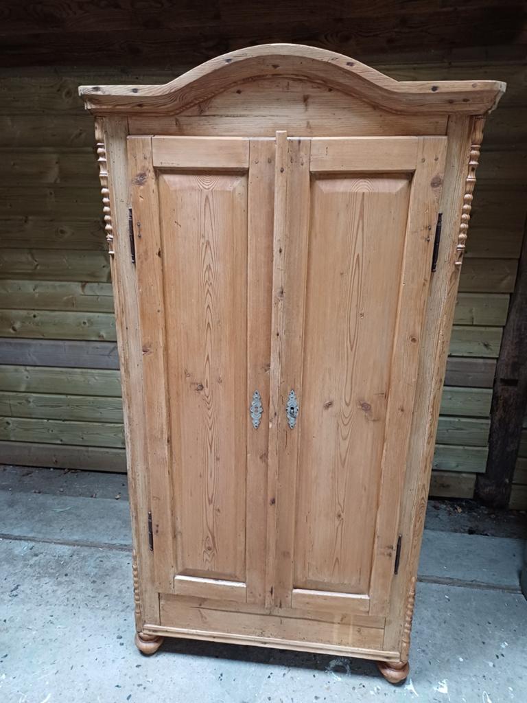 Antiek Brocante grenen Biedermeier meidenkast., Ophalen