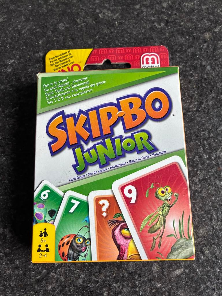 Skip-Bo Junior Kaartspel - Leuk voor het hele gezin!, Drie of vier spelers, Ophalen of Verzenden, Zo goed als nieuw