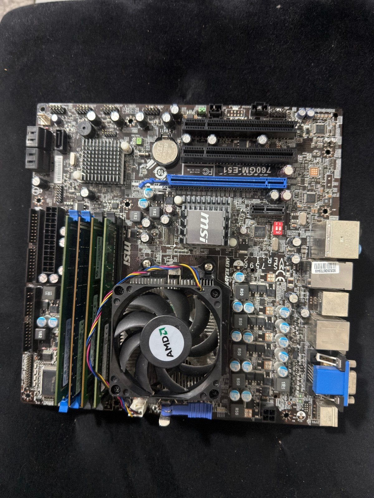 MSI Moederbord met AMD Phenom II Processor en 16GB DDR3 RAM, Gebruikt, DDR3, Ophalen of Verzenden, Micro-ATX
