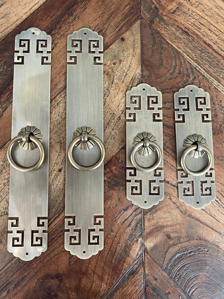 Chinees brocant deurplaat voor chinese bruidskast beslag, Verburgt Vintage, Meerkleurig, Nieuw, Ophalen of Verzenden