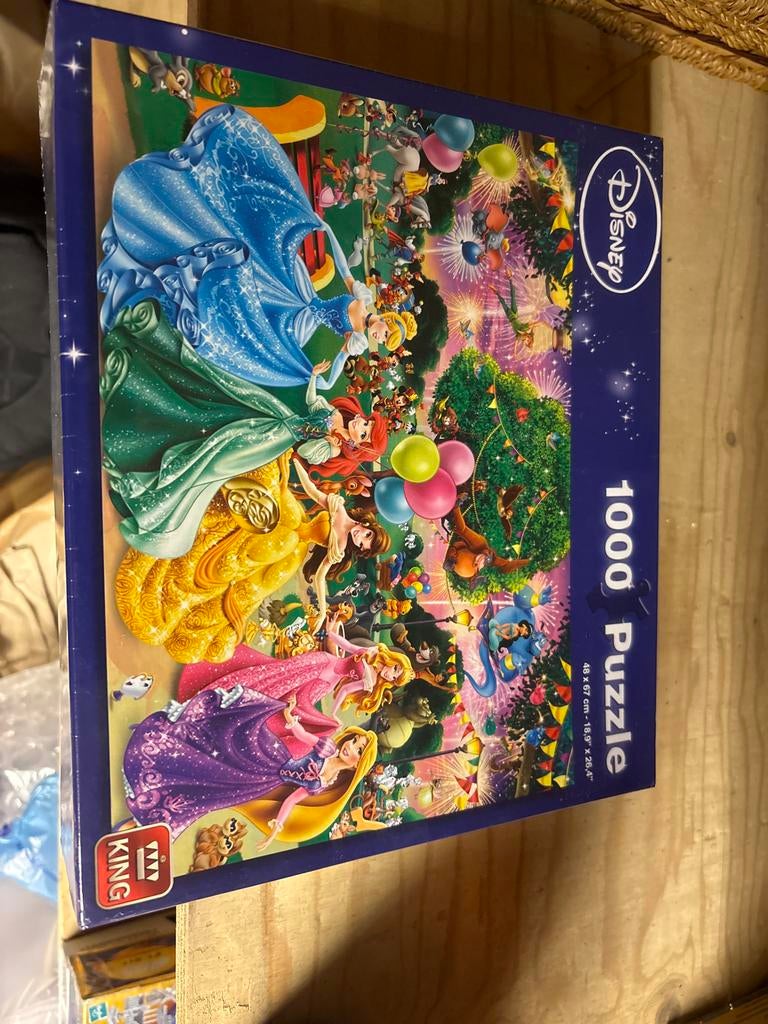 Disney Prinsessen Puzzel 1000 Stukjes - King, Ophalen of Verzenden, Meer dan 50 stukjes, Nieuw, 6 jaar of ouder