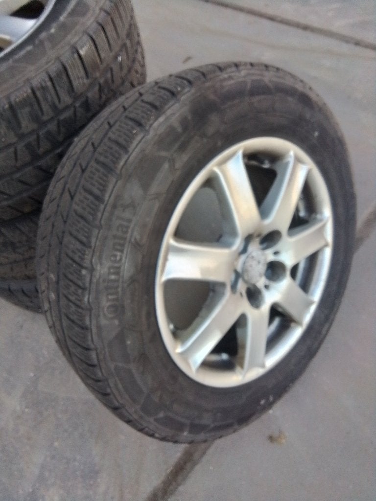 winterbanen vw transporter z.g.a.n, Ophalen, 16 inch, Banden en Velgen, Continental